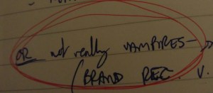 OR not really vampires?