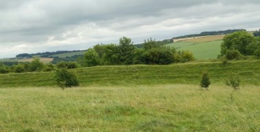Ridges under the grass from Roman earthworks